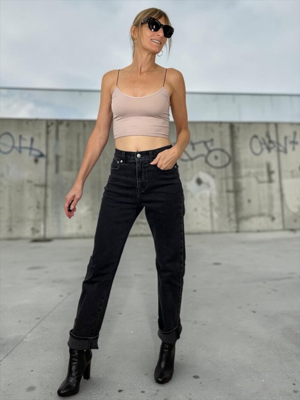 Madewell The 90s Straight Jeans 25 Charcoal Belmere Wash High Rise